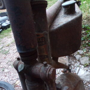 Cadre guidon garde boue selle frein fourche réservoir poulie terrot 175 L 2725 – Image 9