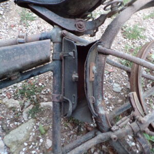 Cadre guidon garde boue selle frein fourche réservoir poulie terrot 175 L 2725 – Image 6