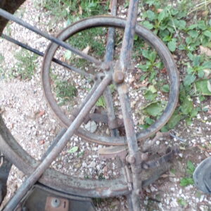 Cadre guidon garde boue selle frein fourche réservoir poulie terrot 175 L 2725 – Image 5