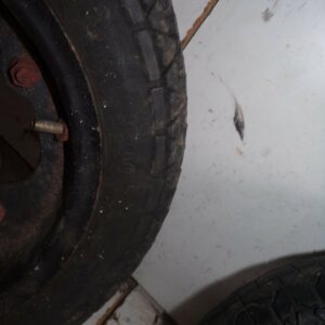 paire de roues mini moto italienne ? tchèque ? 10 pouces mobylette  31223 – Image 3