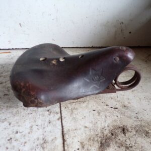 Selle vélo confort cuir 133 années 20 30 motobecane mobylette 6425