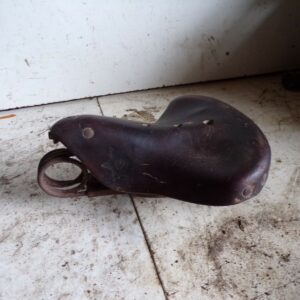 Selle vélo confort cuir 133 années 20 30 motobecane mobylette 6425 – Image 4