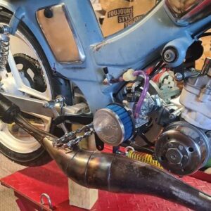 Support moteur AV10 sur cadre Av7 mobylette motobecane 68 88 89 SP 98 etc – Image 9