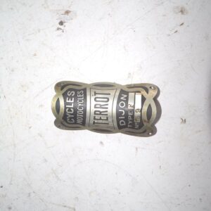 plaque de cadre type F terrot moto ancienne collection 4225