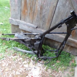 cadre avec carte grise 80 TXE Peugeot mobylette enduro 9525 – Image 1