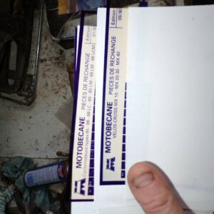 microfiches part lists 51 ev50 et vélo  motobecane mobylette 41225 – Image 3