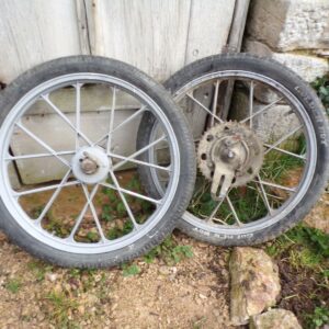 paire de jantes Sachs roues batons 17" mobylette italienne 5226