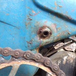 Motobecane Av 87 bleue à balancier mobylette à rénover 7326 – Image 4