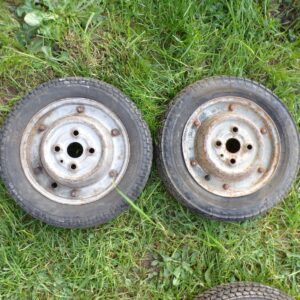 Paire de jantes roues scooter italien 9" 5326