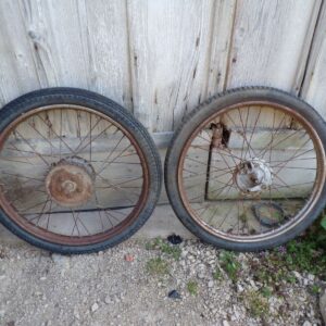 paire de jantes roues 18" mobylette italienne 5326