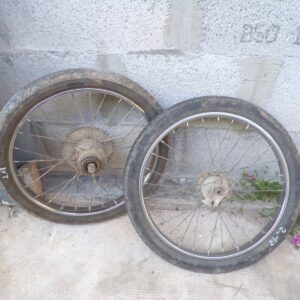 Paire de jantes roues peugeot 101 102 103 17" mobylette 11626