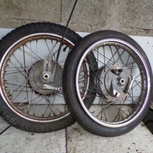 paire de jantes roues 17" moto Dolomni italienne 5326