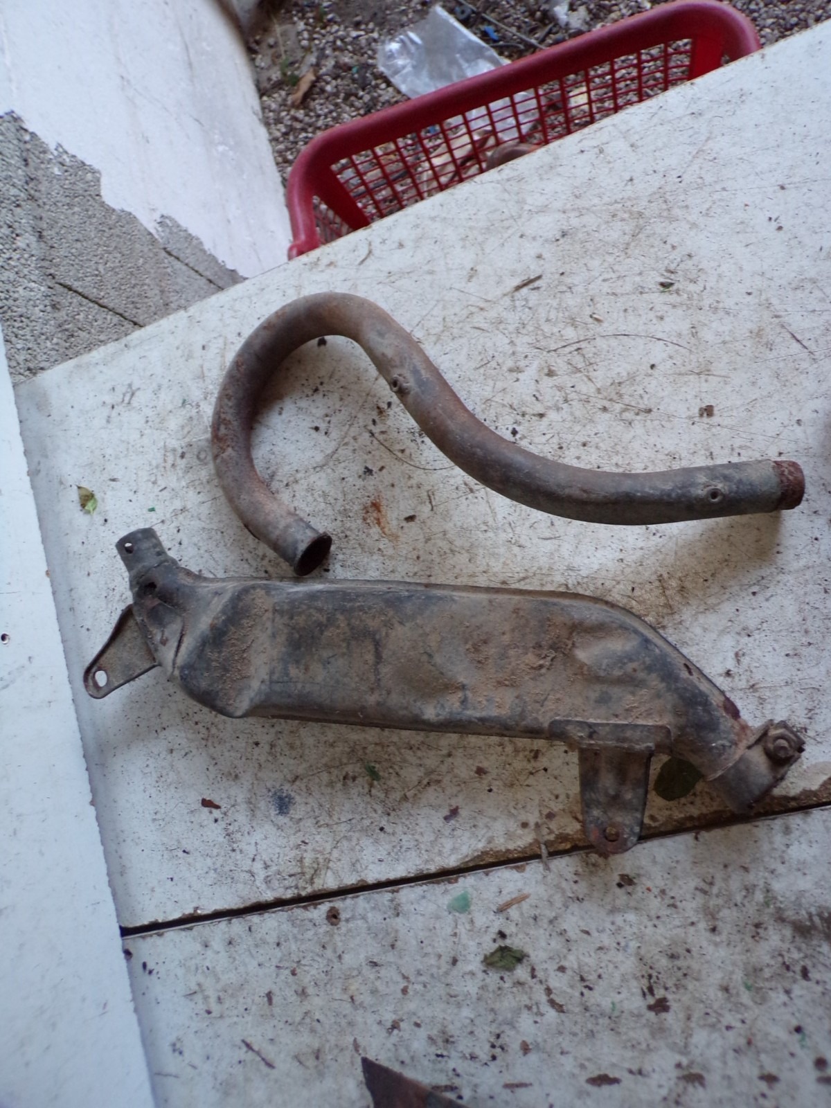 pot échappement coude hs Honda 125 SL 5826