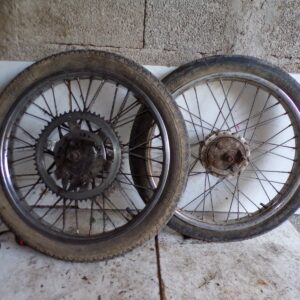 paire de jantes roues 17" sans pneus 50 51 motobécane mobylette 2726